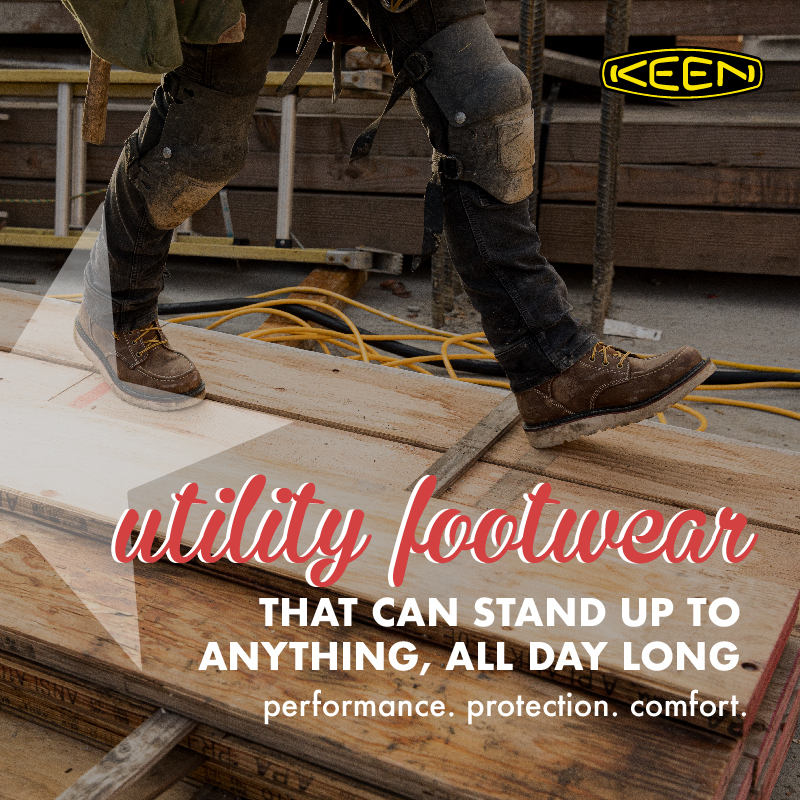 UTILITY FOOTWEAR THAT CAN STAND UP TO ANYTHING,ALL DAY LONG.